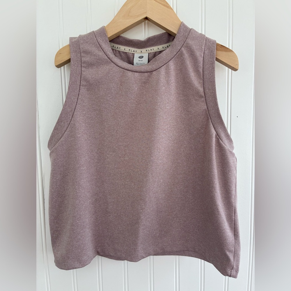 Rylee + Cru x PLAY Kids Mauve Cropped Tank Top